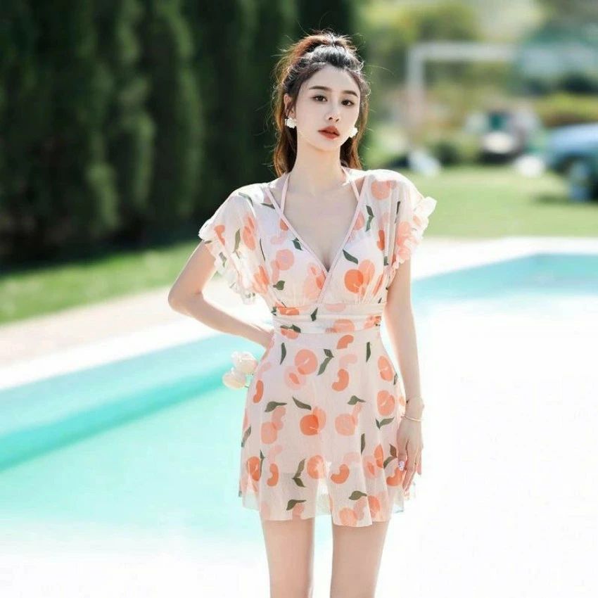 ワンピース 水着 レディース プール ビーチ 海水浴 夏 サマー スカート レディース 旅行 海辺 休暇 スカート風 スリムカバー お腹ギャザ