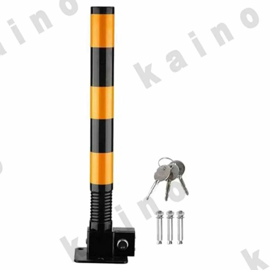駐車場スペースロックボラード、ロック可能な折りたたみ式スプリング衝突防止駐車ボラード、商業用、個..