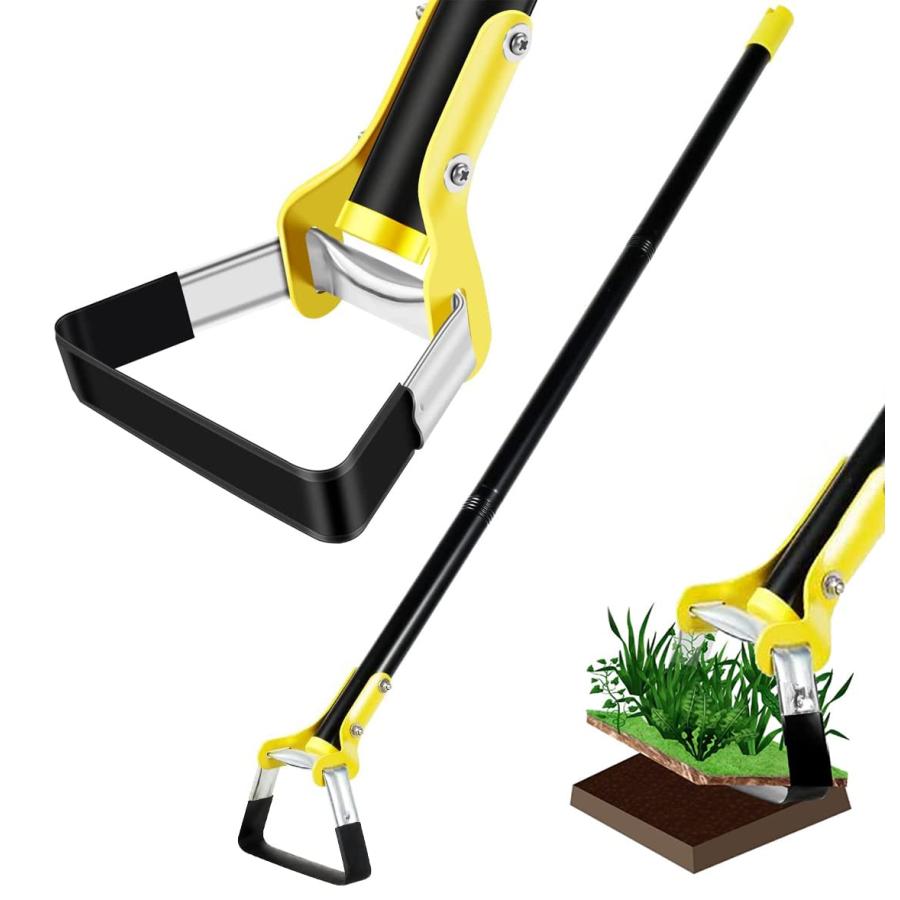 草削り ピーラー 立ち楽 雑草抜き鍬 ガーデニング グッツ 伸縮式 除草作業 畑の除草ピー ガーデニング ..