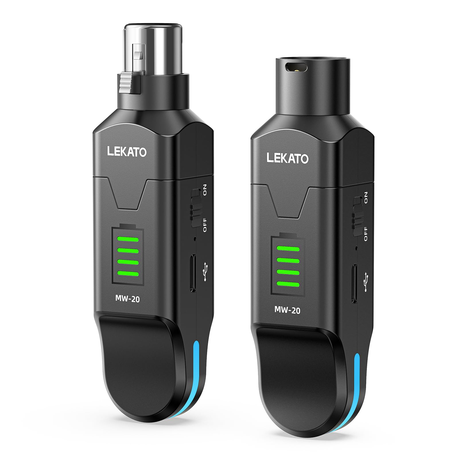 ワイヤレスマイクシステム 2.4GHz コンデンサーマイク用 48Vファンタム電源 ワイヤレスXLRトランスミッ..