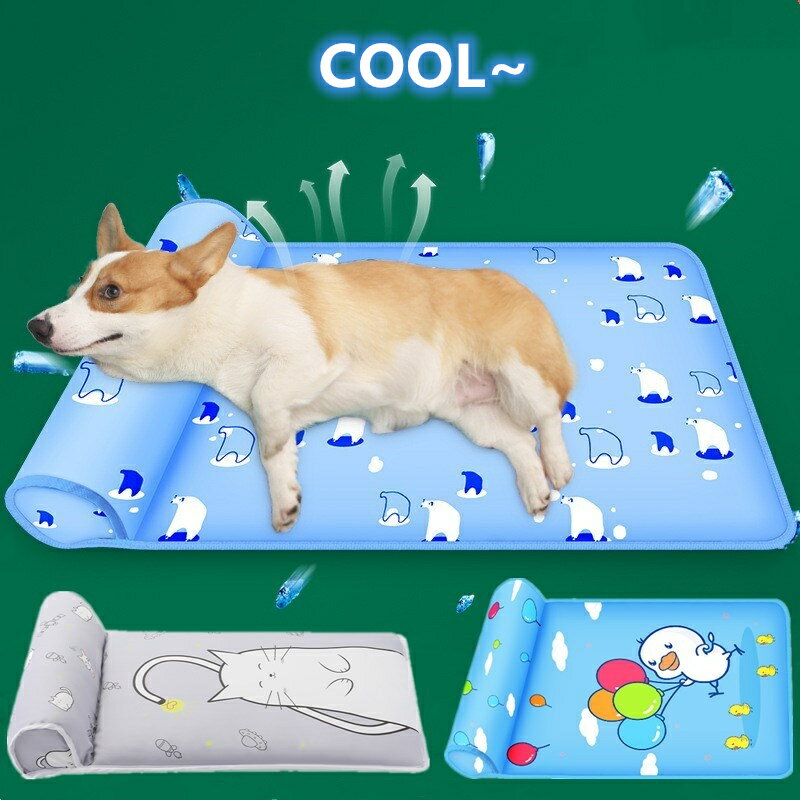 【全品10％OFFクーポン&P5倍☆4日20:00～8月11日01:59】【送料無料】ペットベッド ひんやり 犬 猫 ベッド ペット マット 犬用ベッド ペットケアマット 体圧分散マット ペット用クッション 老犬介護用品ドッグケアマット 犬スリーピングパッド 滑り止め 夏 犬用 冷感のサムネイル