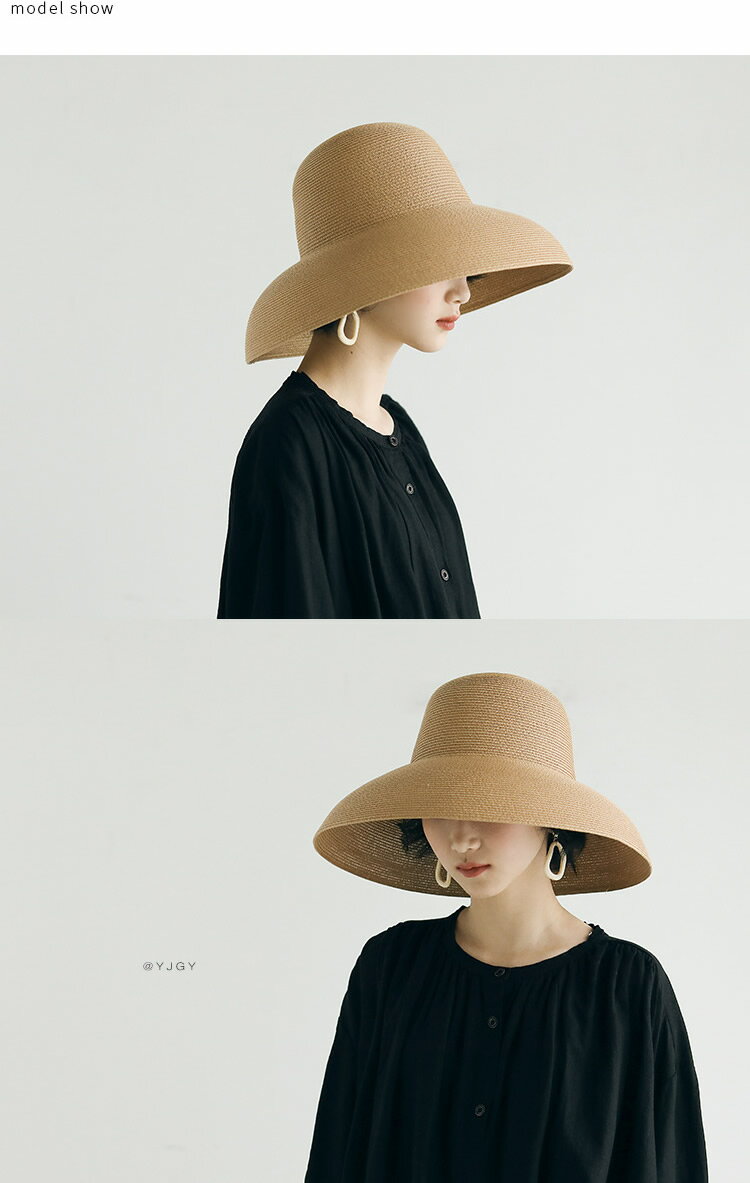 【495円OFFクーポン対象商品☆14日20:00～17日09:59】【楽天ランキング1位獲得】【送料無料】折りたためる♪ シンプル手編み麦わら帽子 レディース ハット 麦わら帽子 春夏 UVカット 日除け 紫外線対策 折りたたみ つば広 通気性 麦わらハット 天然素材 サイズ調整