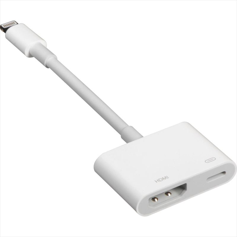 訳あり(外箱にダメージ、新品同様、6ヵ月保証付き)純正品 Apple MD826AM/A アップル Lightning - Digital AVアダプタ