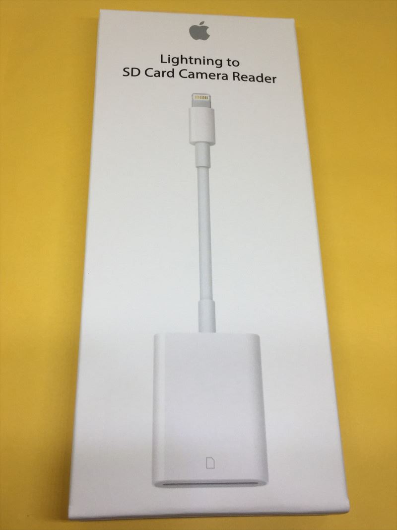 アップル純正品 Apple Lightning SDカードカメラリーダー Lightning to SD Card Camera Reader ※初期不良品については交換いたします。