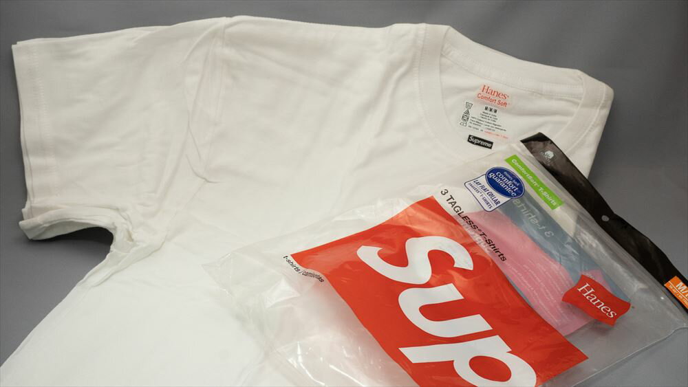 Supreme Hanes Crew Tシャツ (1枚）