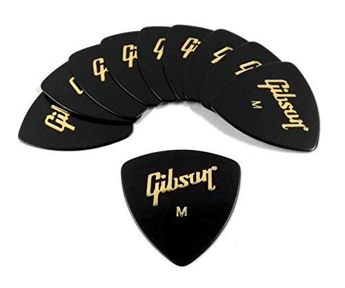 GIBSON GG-73M ウェッジ MEDIUM ピック 10枚セット ブラック