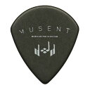 Musent スモール ティア ドロップ ピック | 20枚 セット JAZZ タイプ 0.6 mm厚 ポリアセタール | MSSMTDPK0006-BLK-20P
