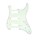Musiclily Pro 72年式 11穴ストラトキャスター用ピックガード日本製Fender Japan Stratエレキギター用、ミントグリーン3P