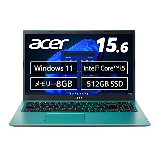 Acer公式 ノートパソコン Aspire3 A315-58-F58Y/B Windows 11 Home Intel Core i5 8GB 512GB SSD 15.6インチ フルHD LEDバックライト エレクトリックブルー