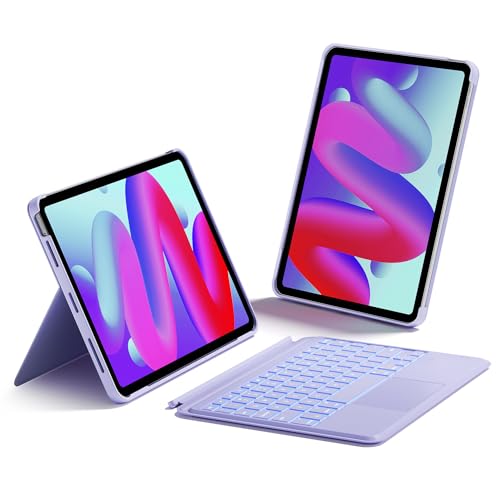 Inateck Bluetooth キーボードケース iPad Air 5/4 10.9インチ、iPad Pro 11インチ 4/3/2/1対応 分離式キーボート 7色のバックライト タッチパッド搭載 KB04111 (パープル) Inateck Bluetooth キーボードケース iPad Air 5/4 10.9インチ、iPad Pro 11インチ 4/3/2/1対応 分離式キーボート 7色のバックライト タッチパッド搭載 KB04111 (パープル)