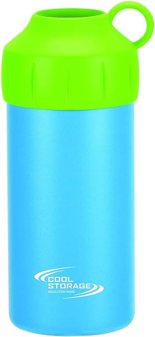 パール金属 真空断熱 保冷 保温 ペットボトルクーラー 500 600ml 兼用 専用 ブルー クールストレージ D-6481のサムネイル