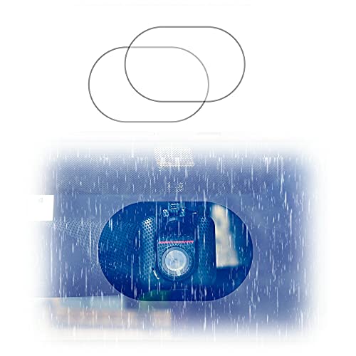 2枚セット ClearView(クリアビュー) 日本製 親水フィルム 車 リアガラス (ドライブレコーダー) 用 防曇 フィルム 汎用 楕円型 100mm x ...