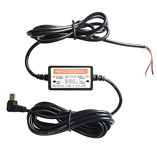 楽天ハッピーアンドハッピードライブレコーダー用 電源ケーブル miniUSB電源直結コード 降圧ケーブル 駐車監視 12V/24V対応 5V 2A輸出 過電流電圧保護 レーダー探知機/ドラレコ/GPS対応