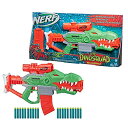 ナーフ NERF ダイノスクワッド レックスランページ ハズブロジャパン Hasbro F0807 電動ブラスター ナーフエリート公式ダーツ20本付属 ダーツ10本格納クリップ 10ダーツストレージストック ティラノサウルスデザイン 恐竜のデザイン