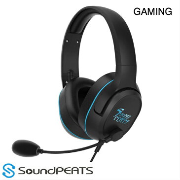 【メーカー直営・100%正規品】SoundPEATS(サウンドピーツ) GAMING ゲーミングヘッドセット 高音質 ノイズキャンセリング マイク付き ヘッドホン 超軽量 多機種対応 ゲーム用ヘッドセット 有線【30日間返品フリー&1年間メーカー保証付】【送料無料】