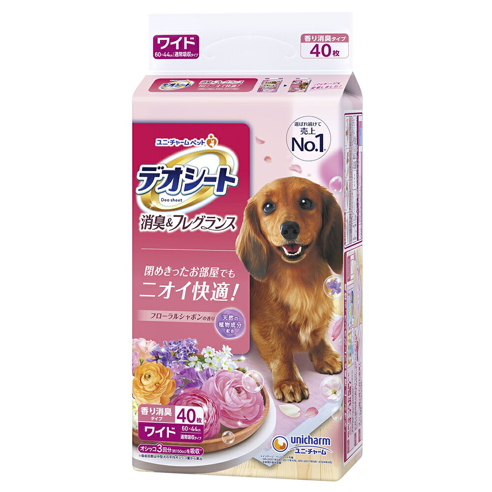 【ブラックフライデー15%OFFクーポン配布中】デオシート消臭フローラルシャボンW40枚【賞味期限 202703..