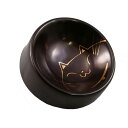 【マラソン10%OFFクーポン配布中】猫用食器 猫の耳 Mタイプ 黒(4)