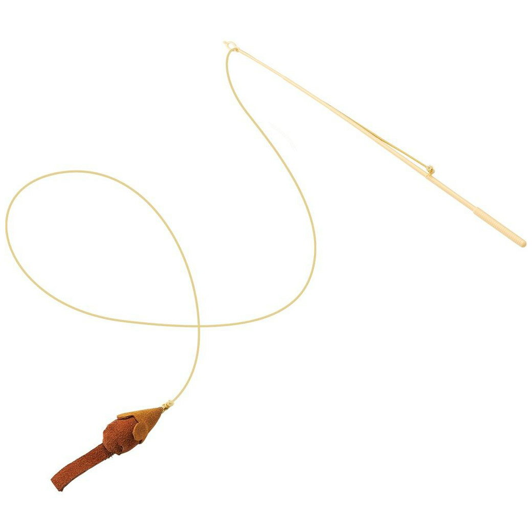 【ブラックフライデー15%OFFクーポン配布中】牛革猫じゃらしちゅーちゅー