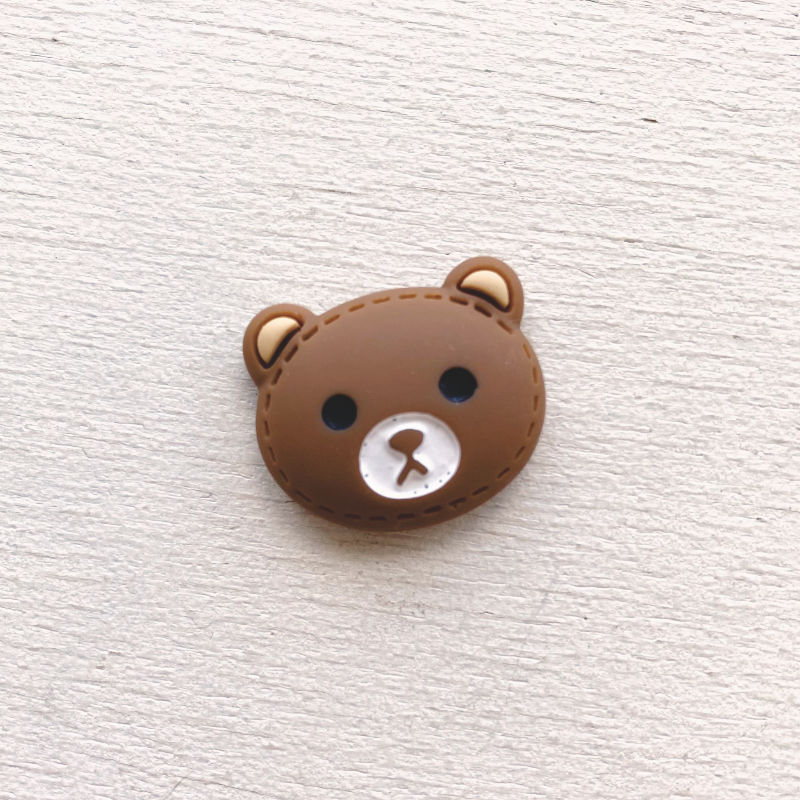 Rakuten - [1個]デコパーツ くまちゃんフェイス デコレーションパーツ