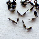 アクセサリーパーツ 1カンVカップ外径約4mm 20個セット 真鍮古美