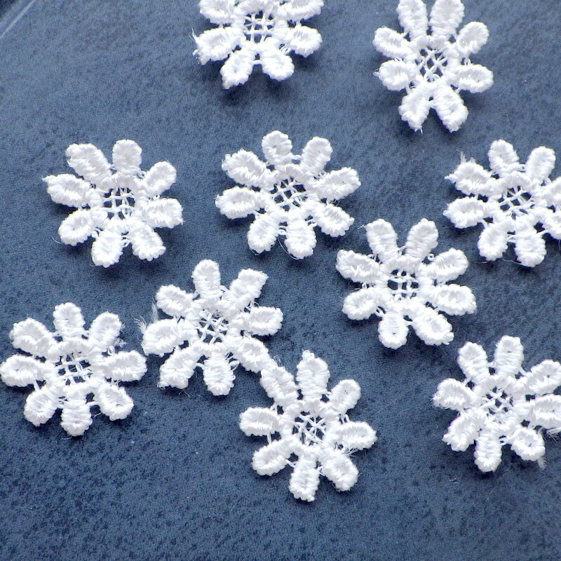 【12/11まで楽天スーパーSALEポイント10倍＆クーポン】レース モチーフ ケミカルレース 中央チェックフ..