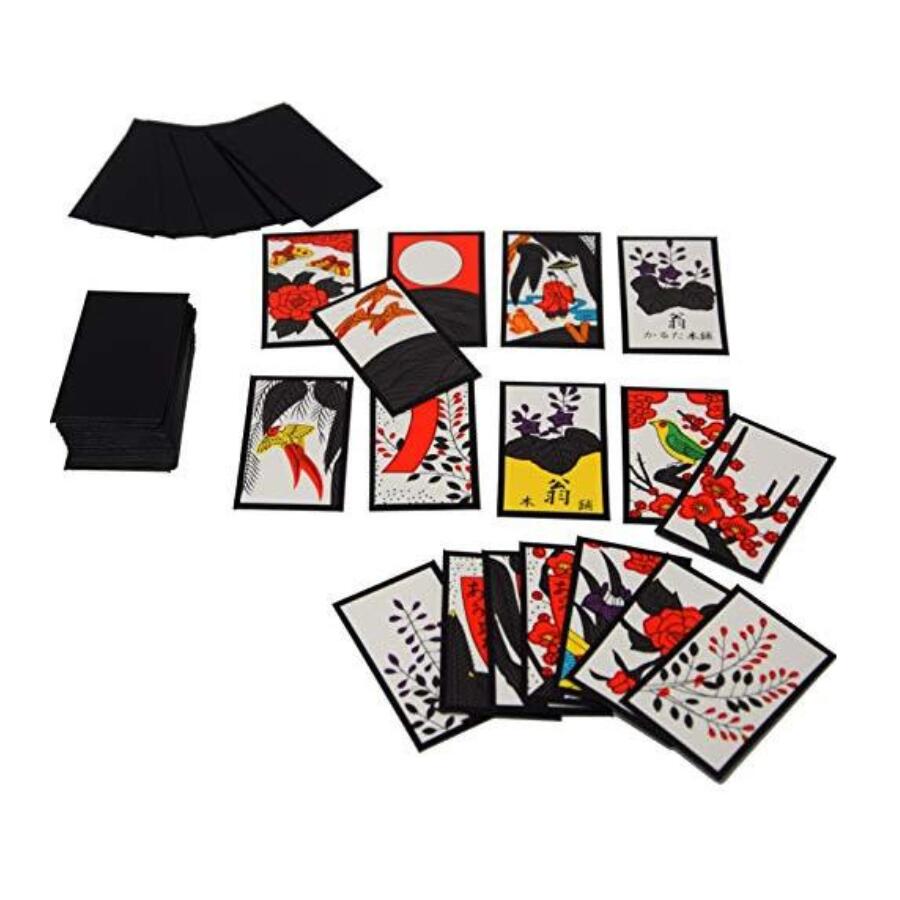 花札 元禄 日本製 プラケース入り 札48枚入り 本式裏張り仕上げ かるた 花ガルタ 日本 遊び 学校 2