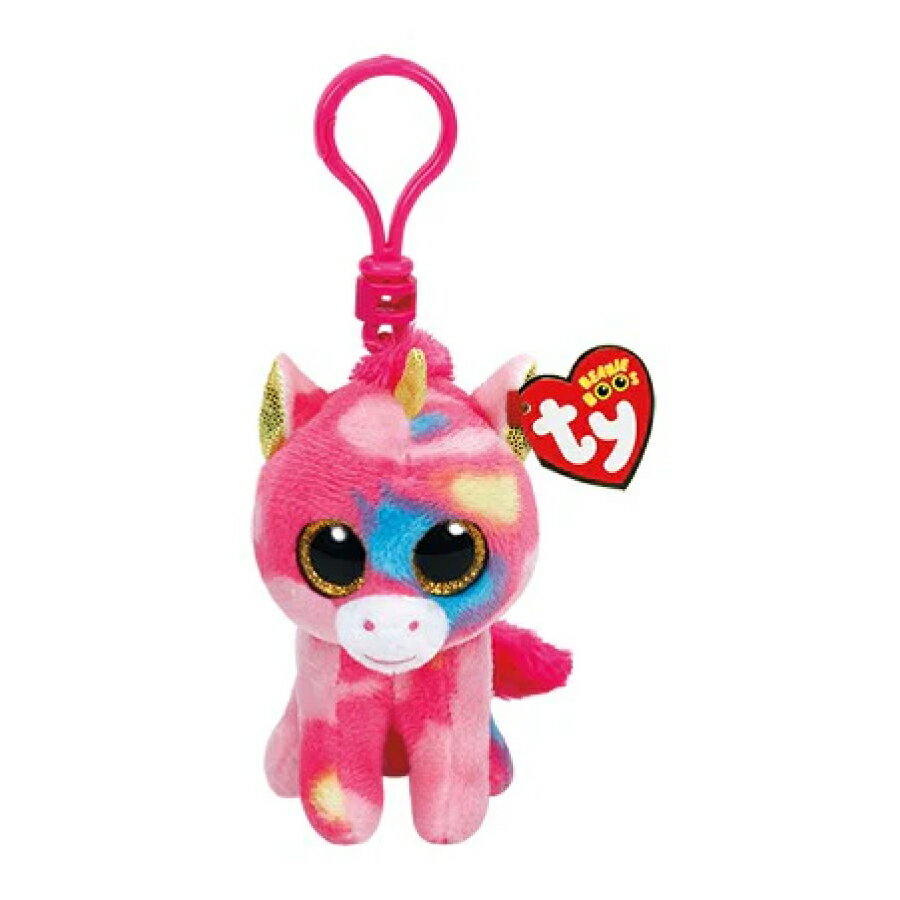 乐天商城 - 【アウトレット】Beanie Boo's ファンタジア KC キークリップ ty ぬいぐるみ 馬 うま ユニコーン かわいい 可愛い