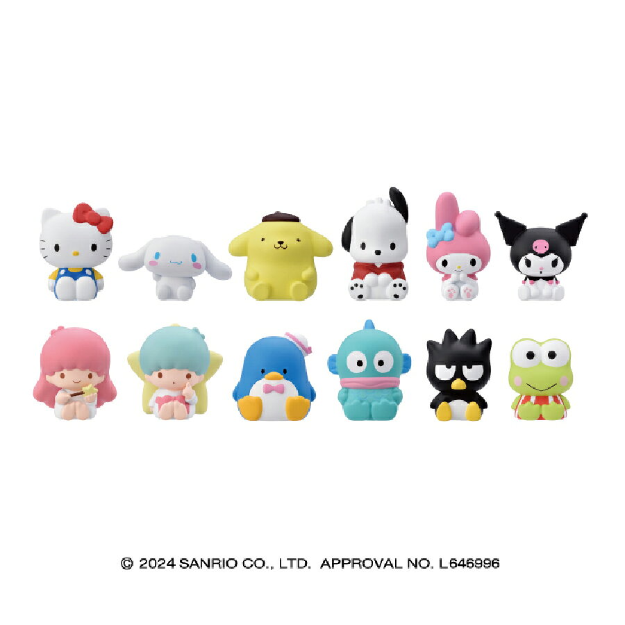 サンリオキャラクターズ ソフビパペットマスコット 全種類 コンプリートセット 12種 コレクション フィギュア