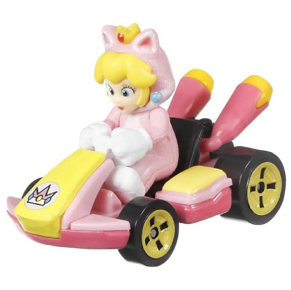 乐天商城 - ホットウィール(Hot Wheels) キャットピーチ [ピンク] スタンダードカート マリオ スーパーマリオカート スーパーマリオブラザーズ マリオ ルイージ ピーチ姫 クッパ ヨッシー ヘイホー