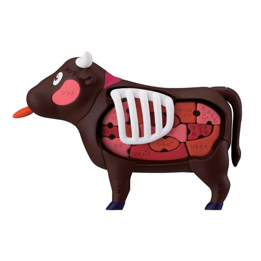 メガハウス 牛一頭買い特選焼肉パズル 牛 立体パズル 肉 牛肉 手のひらサイズ 2