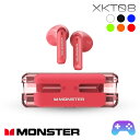 セイワ(SEIWA) MONSTER TWSイヤホン AIRMARS XKT08 Bluetooth 完全ワイヤレス ゲーミングイヤホン 低遅延ゲームモード 最大18時間再生 インナーイヤータイプ MEMSマイク 通話 IPX4 HIFIサウンド 人間工学デザイン レッド プレゼント