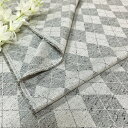 【50cm単位】【2mまでメール便対応】アーガイル ジャズネップ ジャガード チェック 灰色 グレー 生地 日本製 布 コットン 綿 先染め