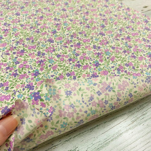 【50cm単位】【3mまでメール便対応】 コットン ポプリン ブロード 小花 花柄 北欧...