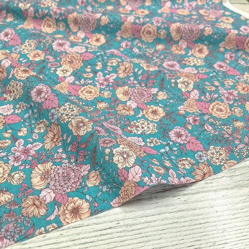 【50cm単位】【2mまでメール便対応】コットン 花柄 ボタニカル 白 ホワイト 黄色 ...