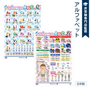 【学習教材】アルファベットポスター お風呂で幼児教室(R) 英語教育 ABC 幼稚園受験 小学校受験対策 知育教育に 大きなB2サイズ(728x515mm)の学習ポスター お風呂で学習 小学生向け 知育玩具 日本製で安心安全 お風呂ポスター【お風呂に貼れる】 筒状発送
