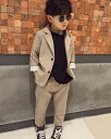 カジュアル子供スーツ 春秋 セットアップ ブレザー ピアノ 長袖 チェック柄 二つボタン 男の子 子供服 キッズ ジュニア フォーマル イベント 入園式 卒業式 七五三 結婚式 発表会 演奏会 お宮参り 90cm~140cm ジャケット+パンツ 2点セット 格好いい!品質良い!