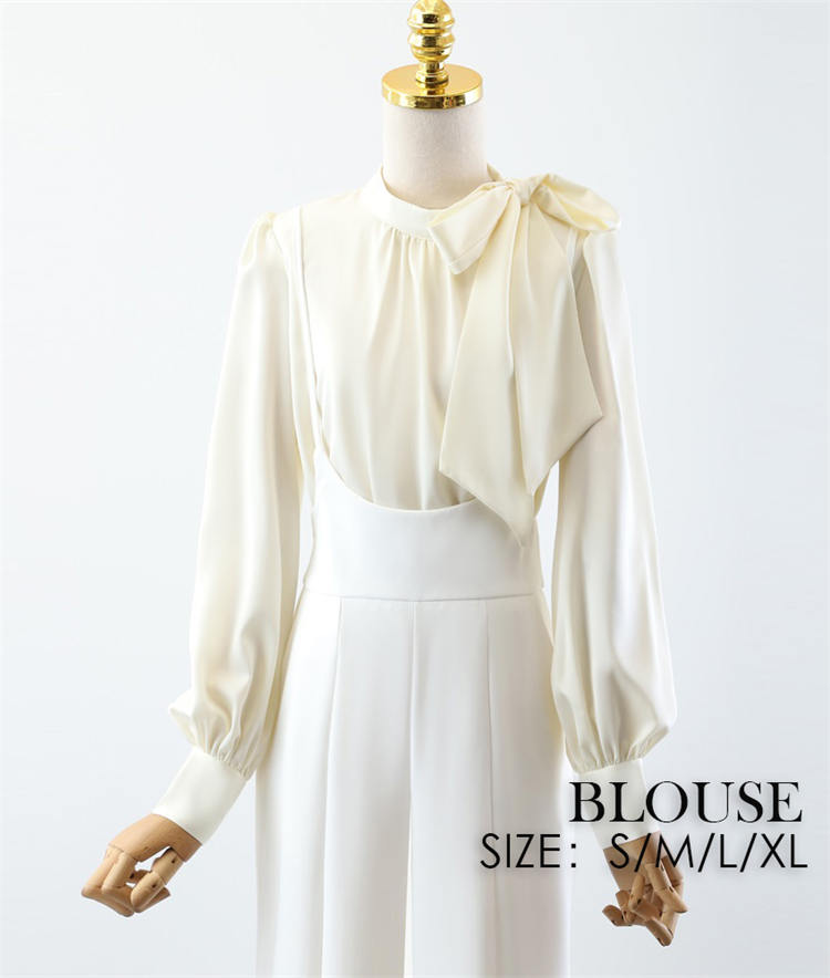 ブラウス シャツ ボウタイ 長袖ブラウス 綺麗め ハイネック レディース 事務服 トップス 就活 通勤 OL オフィス レギュラー フォーマル 卒業式 入学式 制服 会社 シンプル 大きいサイズ 小さいサイズ おしゃれ カジュアル 無地 長袖 袖付き 春夏秋冬 かわいい 杏色