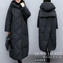 フード付き 厚手 ダウンジャケット 大きいサイズ レディース 体型カバー オーバーコート ダウンコート コート アウター 防寒 暖かい 秋冬 きれいめ おしゃれ...