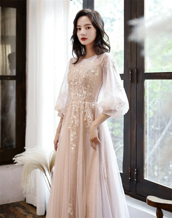 パーティードレス ロングドレス aライン 可愛い カラードレス お洒落 成人式 フォーマルドレス コンサート 二次会ドレス ブライダル ウェディングドレス 花嫁 結婚式 演奏会 発表会 レディース 上品 お呼ばれ 謝恩会 大きいサイズ Aライン 袖あり イベント 舞台 衣装 撮影