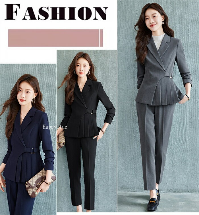 スーツ セットアップ おしゃれ 春秋 パンツスーツ スーツセット レディース 事務服 フォマール リクルートスーツ 通勤 オフィス ビジネス セレモニースーツ 謝恩会 二次会 卒業式 入学式 30代40代50代 ママスーツ 母親 着痩せ 大きいサイズ カジュアル きれいめ 黒 グレー