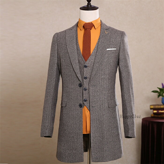 スリーピース スーツ メンズ タキシード 紳士服 礼服 2つボタン おしゃれ メンズスーツ 発表会 前撮り 冠婚葬祭 セレモニースーツ ビジネススーツ フォーマル リクルートスーツ 通勤 オフィス 結婚式 二次会 大きいサイズ パンツスーツ ロングコート 3ピーススーツ 秋冬用