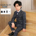 男の子 子供スーツ 卒業式 入学式 キッズスーツ タキシード フォーマルスーツ 子供服 4点セット【ジャケット&ベスト&パンツ&蝶ネクタイ】お宮参り 七五三 結...