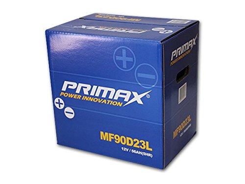 あす楽対応専門誌・雑誌等で証明された高性能 PRIMAX(プリマックス)バッテリー　新品バッテリー90D23L　シーマ/フェアレディZ/バサラ/ルネッサ