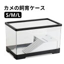 【送料無料】カメ 水槽 飼育ケース 亀 水槽 アクアリウム 内装 ボックス タートルタンク 日向ぼっこ台 エサ皿 脱出防止フェンス ミドリガメ クサガメ スッポン 観察 階段 登りやすい 亀さんのお家 カメ 飼育ケース カメボックス 軽量