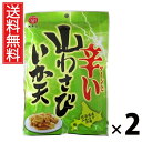 山わさびいか天 40g × 2袋 江戸屋 送料無料 / するめいかフライ ツーンと辛い おつまみ 珍味 スナック 常温保存 低カロリー 高たんぱく ストック用お...