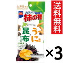 北海道限定 柿の種 うに風味 × 昆布チップス 37g × 3袋セット 亀田製菓 送料無料 / アジカル 小袋 タイプ 北海道 限定 お菓子 おやつ ご当地 ギ...