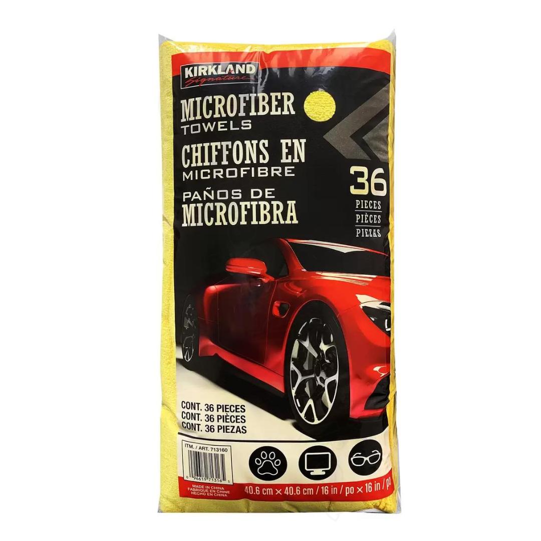 カークランドシグネチャー マイクロファイバータオル 36枚 Kirkland Signature Microfiber Towel 36 PK 洗車 タオル ...