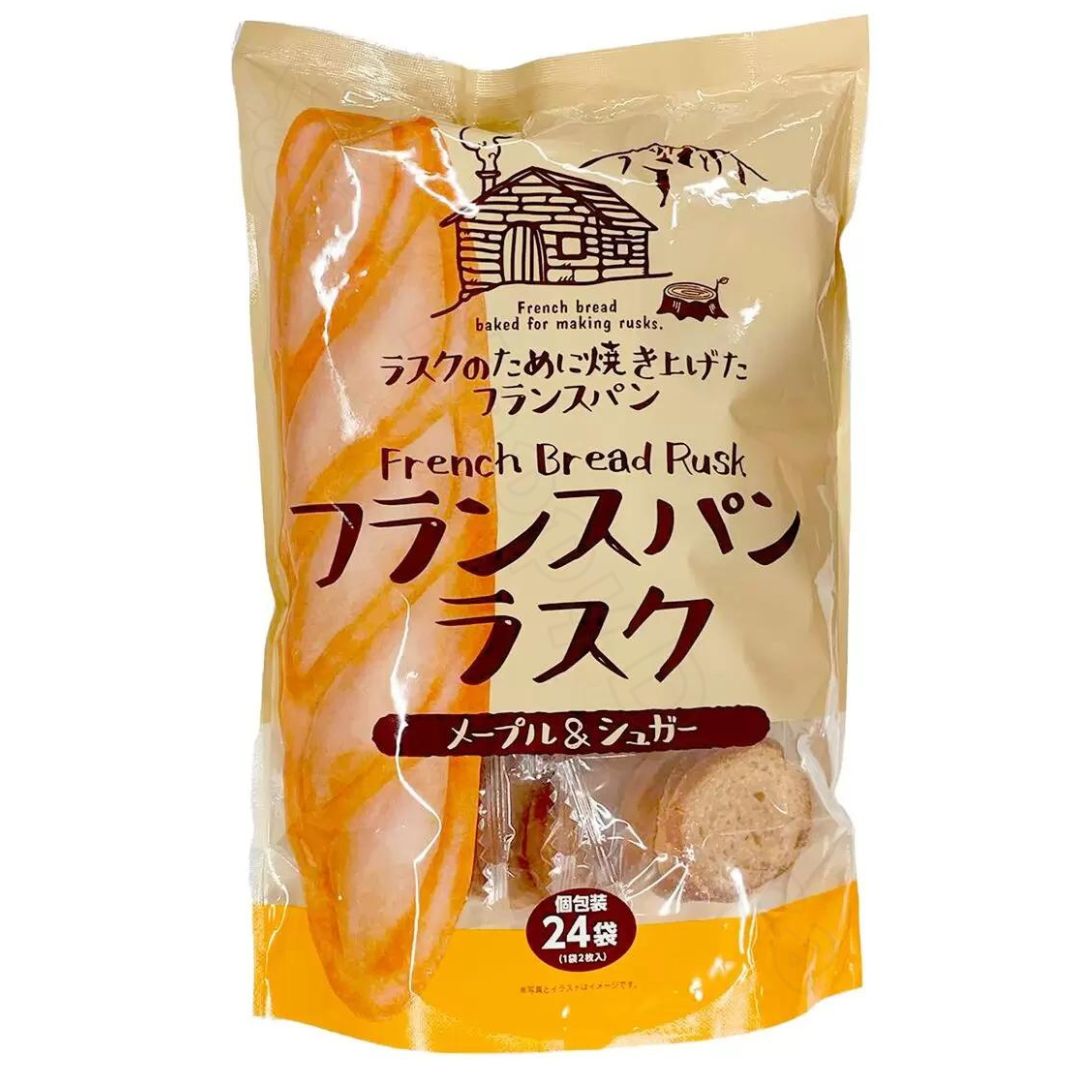 フランスパンラスク メープル&シュガー 2枚 x 24袋 ラスク パン 個包装 小分け お菓子 おやつ おしゃれ プレゼント ギフト 味 デザート 焼き菓子 用品 お土産 手土産 おすすめ お気に入り 大袋 大容量 便利 セット 焼きパン サイズ ブランド メーカー【Costco コストコ】