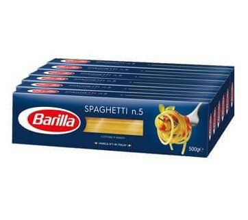 商品名Barilla スパゲッティ原材料名デュラム小麦内容量3000g(500g×6個)原産国名イタリア賞味期限（ご購入時期により変動致します）商品説明麺は少し太めで、ほどよい食感と「アルデンテ」を好む方にぴったりなスパゲッティ。 しっかりとしたデュラム小麦の風味を味わうことができ、食べ応えがあります。 イタリア人が一番好む太さ1.8mmのスパゲッティ。 高品質なデュラム小麦セモリナのみ使用しています。 テフロンダイズで加工されており、パスタの表面がつるつるとしたテクスチャーです。