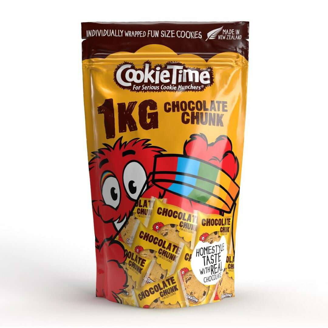 コストコ限定 クッキータイム チョコチップクッキー 1kg ニュージーランド産 おやつ ザクザク食感 焼き菓子 チョコレート 大容量 個包装 シェア まとめ買い ストック ファスナー パック おすすめ 人気商品 バレンタインデー ホワイトデー アレンジ 【Costco コストコ】